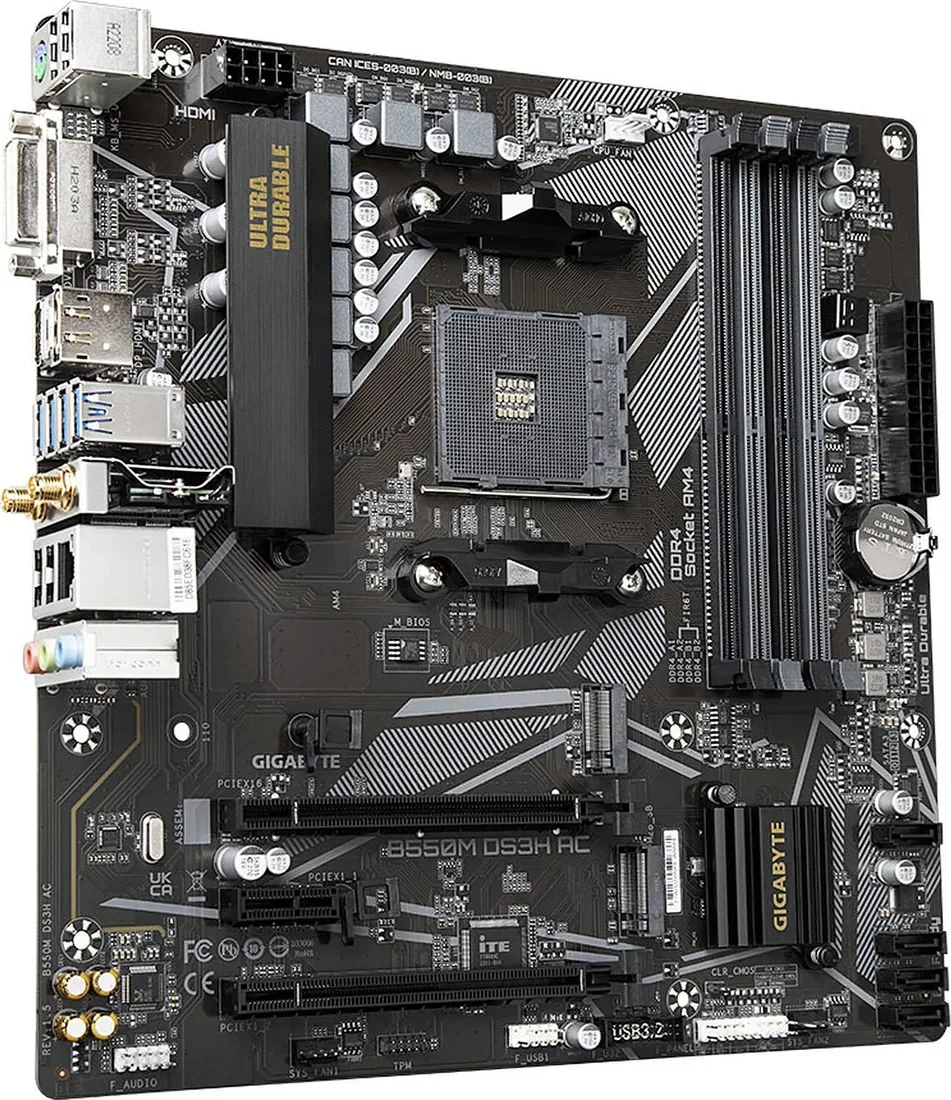 Carte mère Gigabyte B550M DS3H DDR4